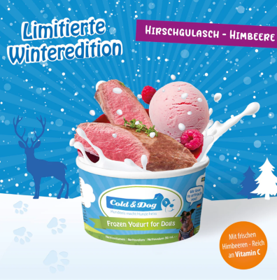 Cold & Dog Hundeeis Hirschgulasch - Himbeere  90 ml 