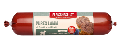 Fleischeslust Pures Lamm mit Braunhirse und Bierhefe 800 g