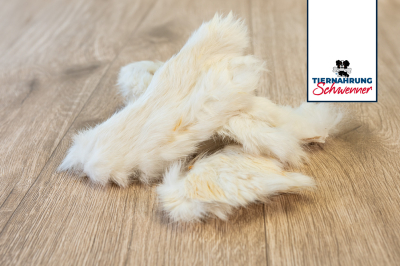 Kaninchenhaut mit Fell 100 g