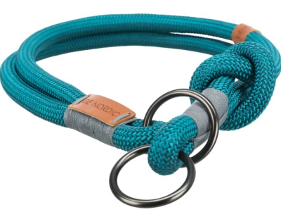 Trixie BE NORDIC Zug-Stopp Halsband petrol/hellgrau
