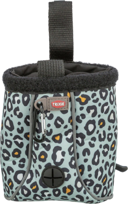 Trixie Snack Tasche Neopren Snack-Tasche Twist Treat, am Clipstrip, ø 11 × 14 cm