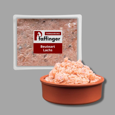 v BARF Lachs gewolft 500 g