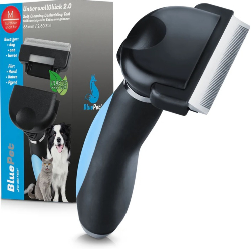 BluePet UnterwollGlück 2.0 - Kurzhaar Unterfellbürste BluePet UnterwollGlück 2.0 - Kurzhaar Unterfellbürste