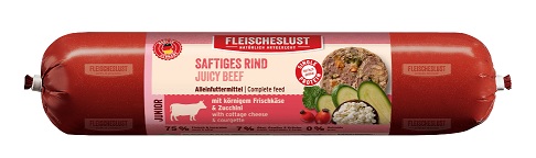 Fleischeslust Junior Saftiges Rind 800 g mit körnigem Frischkäse und Zucchini