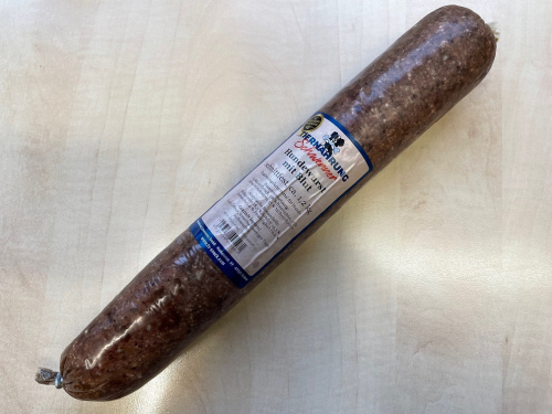 Hundewurst mit Blut