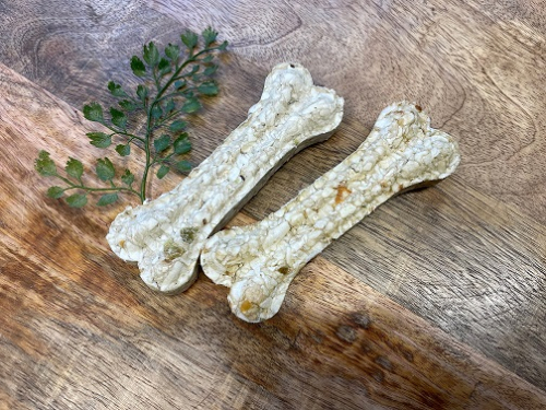 Kauknochen mit Obst 2 Stück