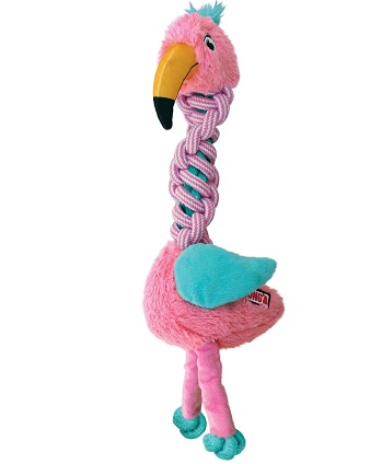 Kong Knots Twists Assorted 32 cm - Giraffe oder Flamingo
