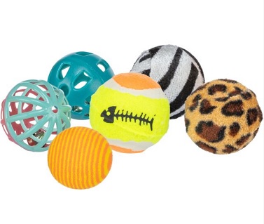 Trixie Katzen Spielbälle Set 6 Stück Trixie Katzen Spielbälle Set 6 Stück