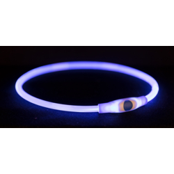 Trixie Leuchthalsband transparent S -M