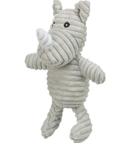 Trixie Plüsch Nashorn 27 cm, grau