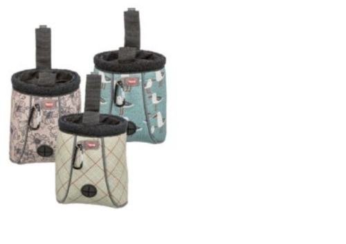 Trixie Snack Tasche Neopren Snack-Tasche Twist Treat, am Clipstrip, ø 11 × 14 cm